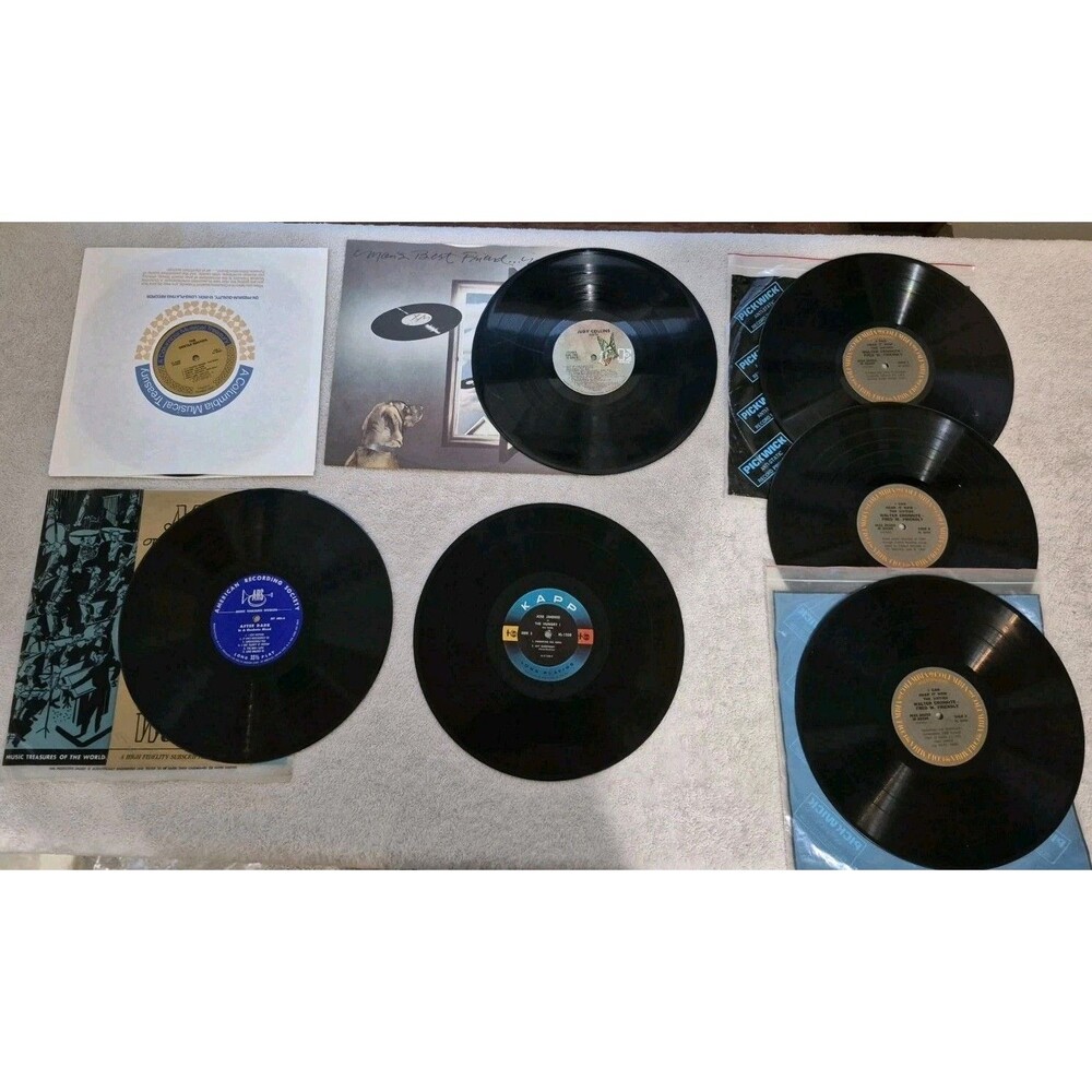 Vintage Vinyl Record Lot Walter Cronkite Jose Jimenez Classical Spoken Word LPs